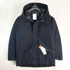 户外运动休闲鹅绒连帽保暖羽绒服