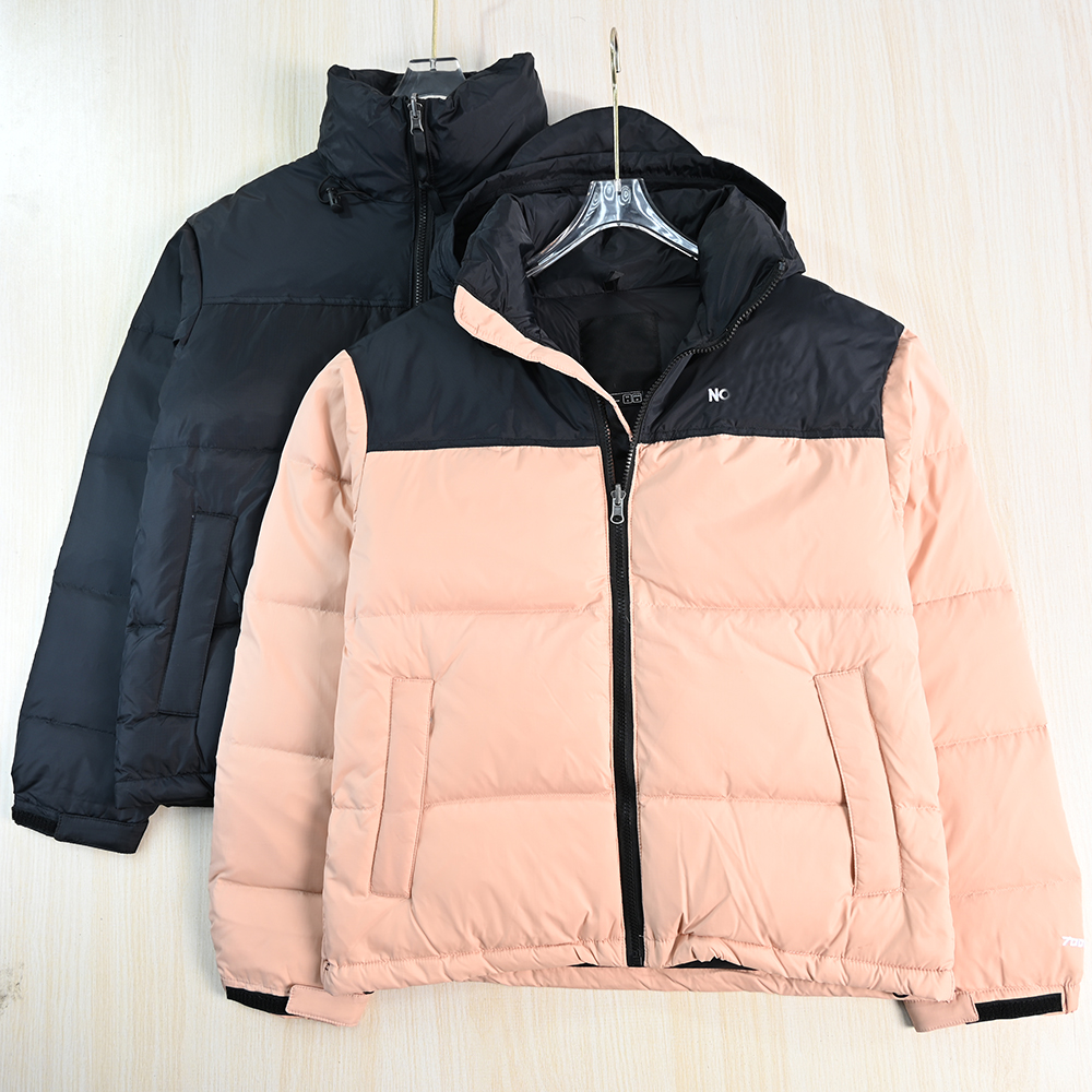 厚实保暖隐藏帽立领休闲羽绒服