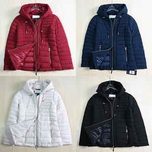思琪女装 11/25 美汤系风格 厚实保暖连帽修身夹棉休闲棉衣棉服