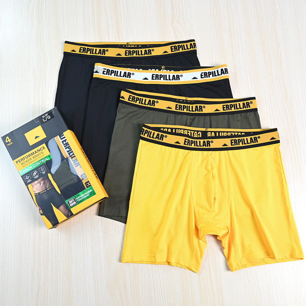 男舒适网眼透气平角内裤四条盒装