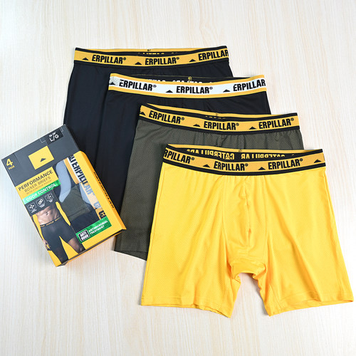 男舒适网眼透气平角内裤四条盒装