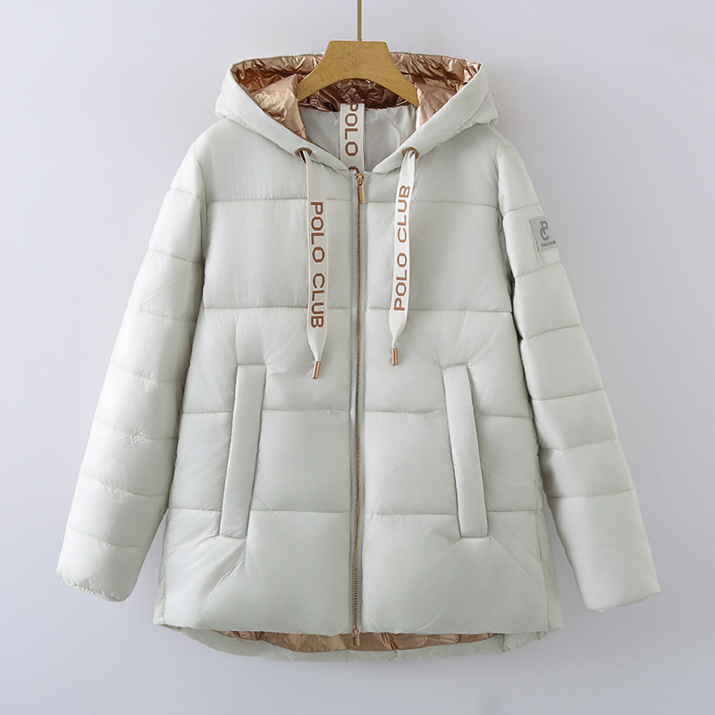 思琪女装2510/27 美国单蓬松厚实连帽夹棉休闲棉衣棉服秋冬女