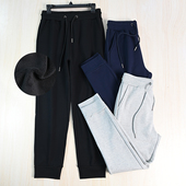 好货 修身 2510 男装 美汤系加绒保暖松紧腰系带男士 休闲卫裤