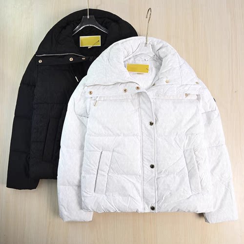 思琪女装261/22 美M系 满字母短款立领棉服百搭保暖夹克棉服外套