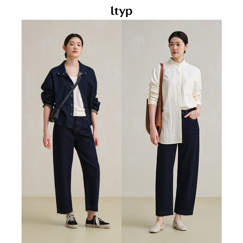 ltyp旅途原品棉感牛仔弯刀裤