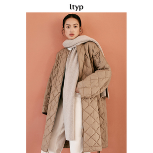 羽绒服女冬季 菱格中长款 休闲保暖2025 微瑕疵 ltyp旅途原品