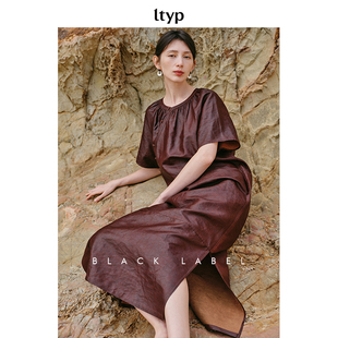 连衣裙 黑标系列红云纱100%真丝新中式 ltyp旅途原品五折 微瑕疵