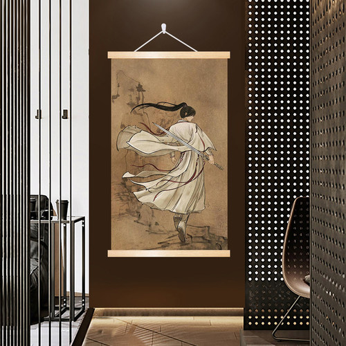 莲花楼周边李相夷挂画成毅画像同款装饰画电视剧四顾门主古风画卷