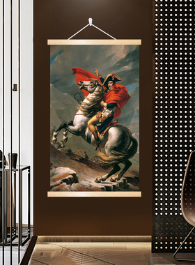拿破仑挂画美式世界名画玄关走廊过道装饰画欧式人物挂画复古壁画