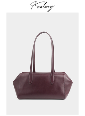 isolazy/“栗子包”原厂进口皮小众设计腋下法棍包