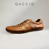 男士 真皮耐磨休闲鞋 舒适透气通勤户外休闲皮鞋 复古马皮德训鞋 潮鞋