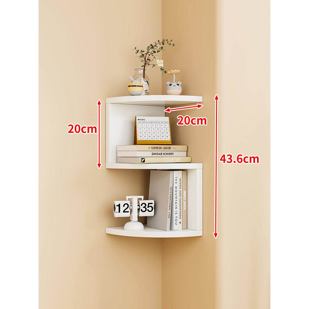 Maximize Bedroom Space: Corner Wall Shelf for Tidy Storage - Product image 8