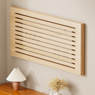 原木风电表箱装饰画现代简约配电箱遮挡盒客餐厅挂画电箱盖面板画