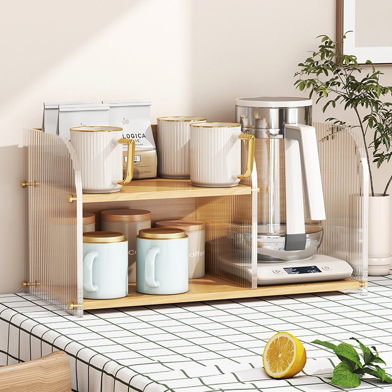 亚克力桌面置物架餐桌上收纳架茶杯茶具杯子杯架放水杯水壶神器,收纳整理,整理架/置物架/收纳架,淘宝优惠券,粉丝福利购,淘宝优惠卷