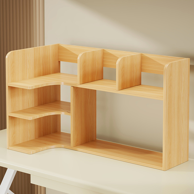 桌面置物架书架书桌转角收纳办公室桌上分层整理神器家用简易书柜