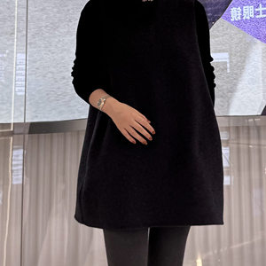 2025秋季新款羊绒时尚经典简约舒适宽松中长宽松气质半身裙