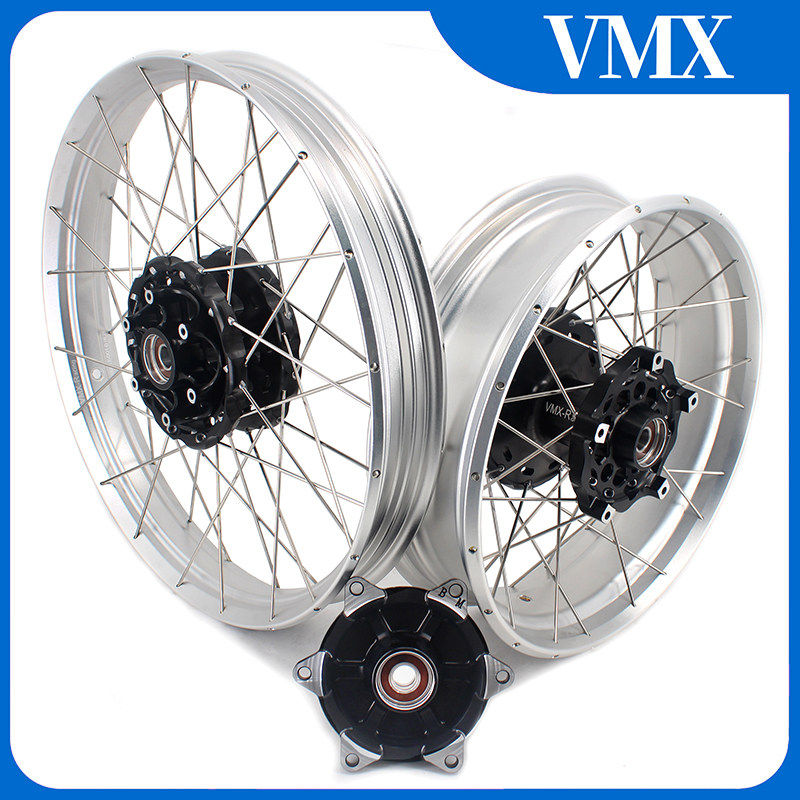 VMX 改装斜拉真空辐条轮辋适配宝马F800GS/ADV CNC 钢圈外圈