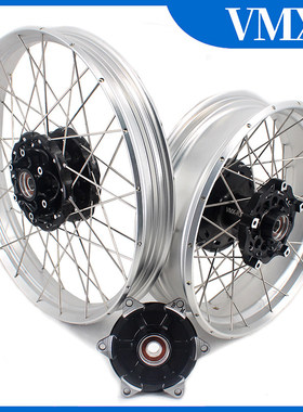VMX 改装斜拉真空辐条轮辋适配宝马F800GS/ADV CNC 钢圈外圈