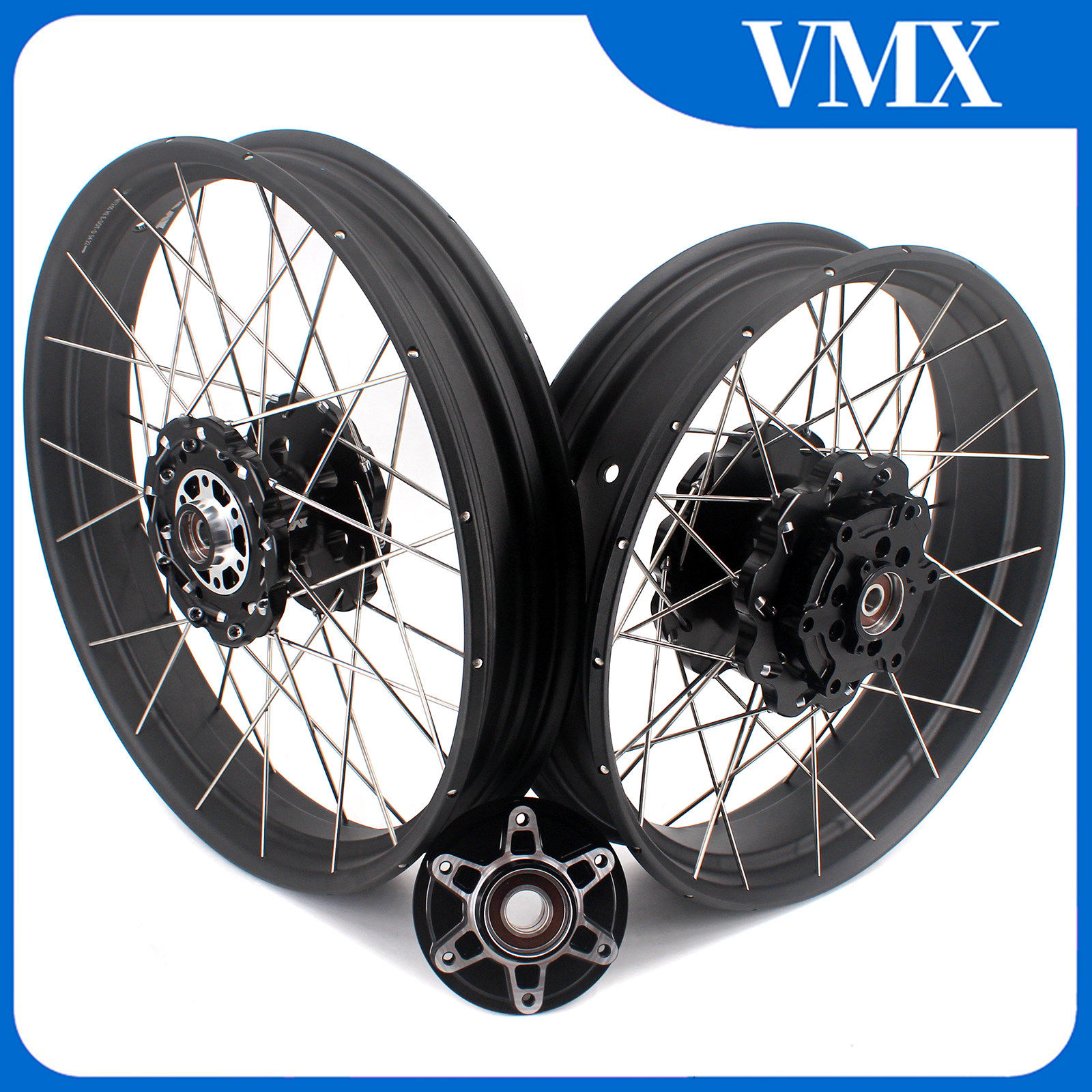 VMX 斜拉真空辐条轮辋适配KTM390 ADV 19/17摩托车改装件全铝锻造