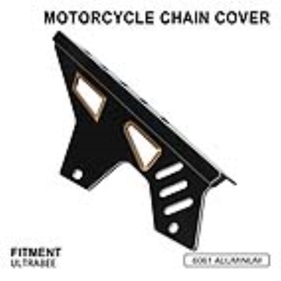 适用虬龙Surron极蜂UltraBee专用配件铝合金摩托车上下链条保护罩