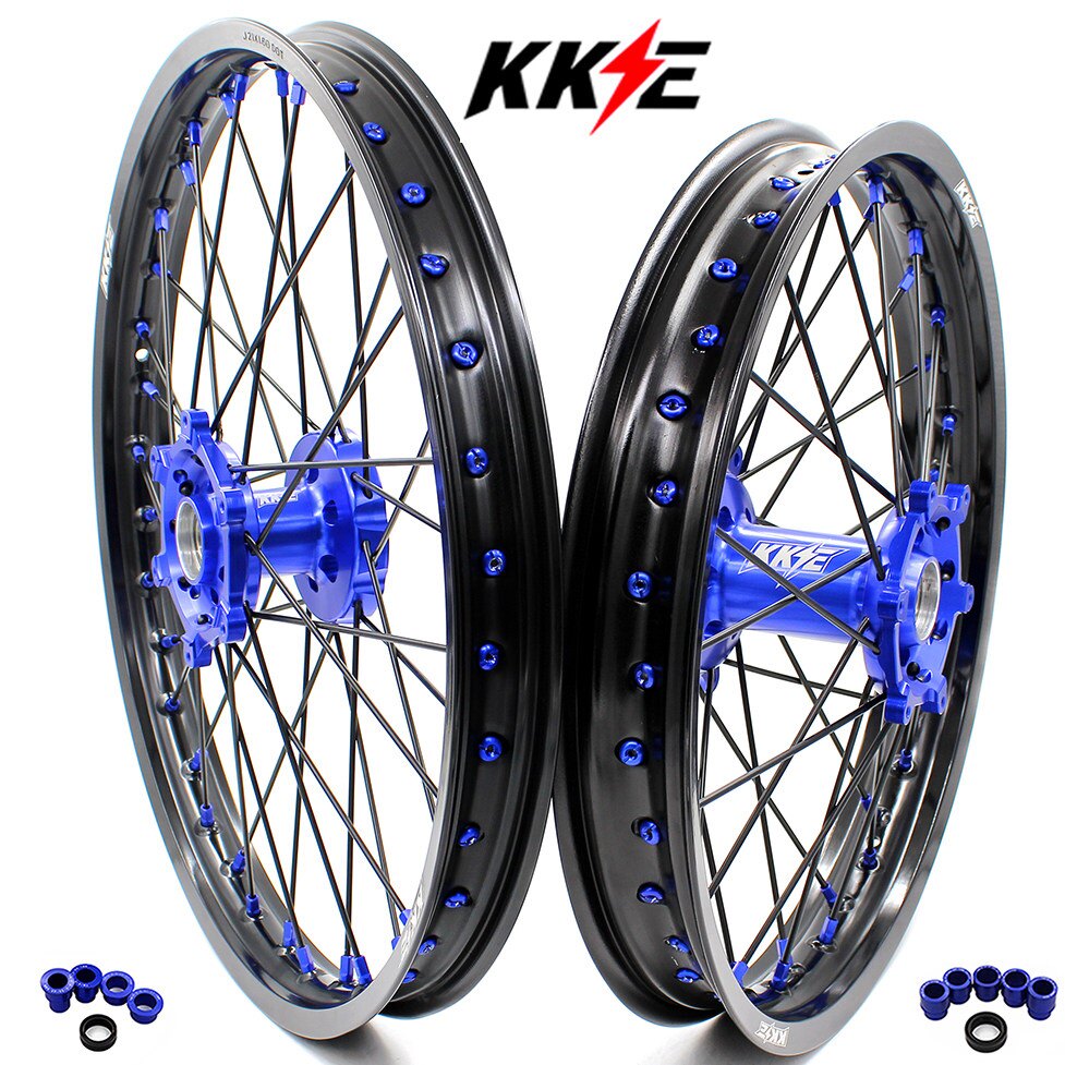 KKE越野摩托改装辐条轮子轮组 适配雅马哈 YZ125/250 YZ250F 450F