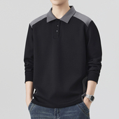 POLO衫 高端美式 t上0204w 春季 男装 潮牌翻领长袖 T恤男2026新款