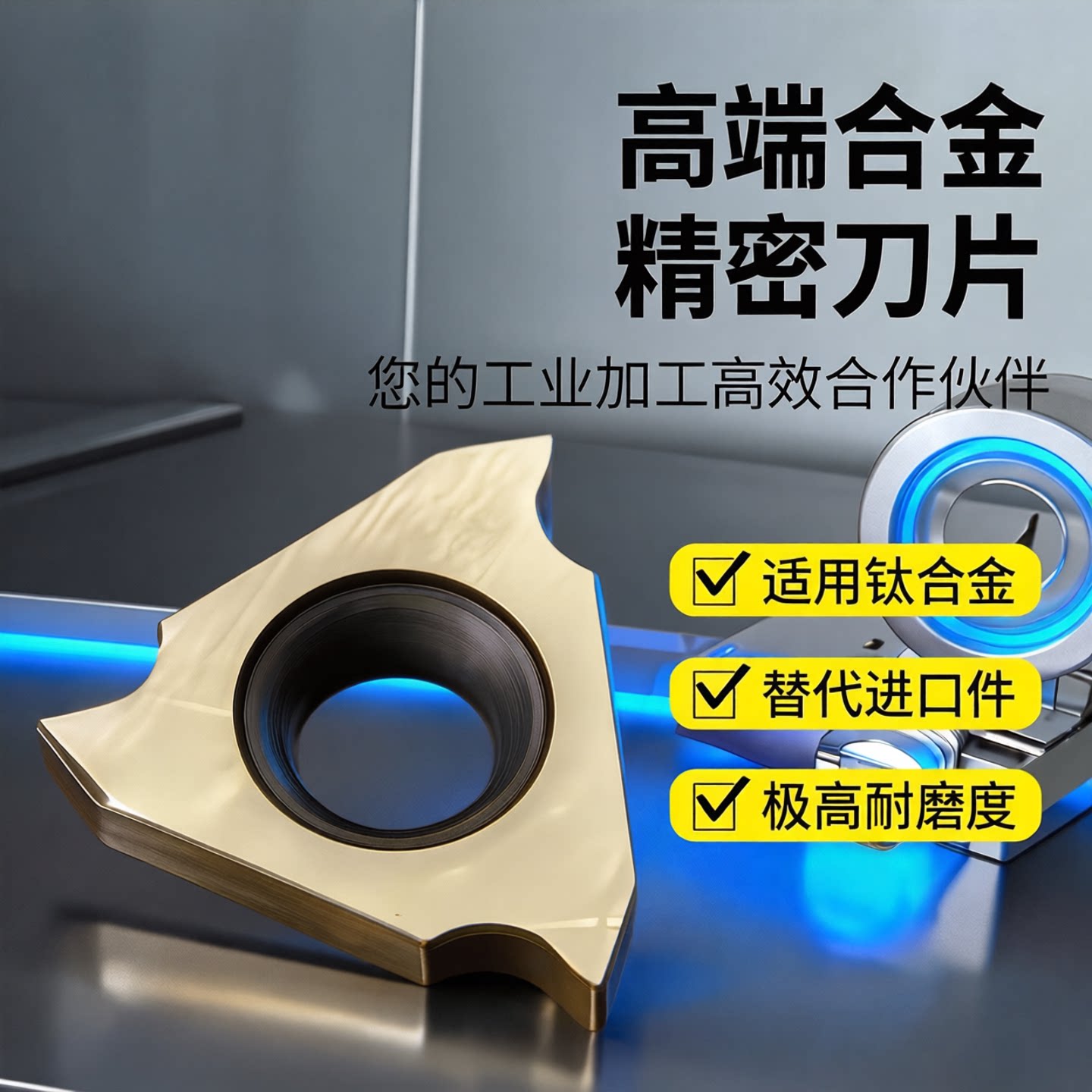 钛合金不锈钢高温合金卡簧槽刀
