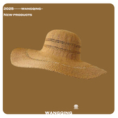 大檐草帽女夏季 2025新款 法式 出游海边度假遮阳防晒渔夫帽沙滩帽潮