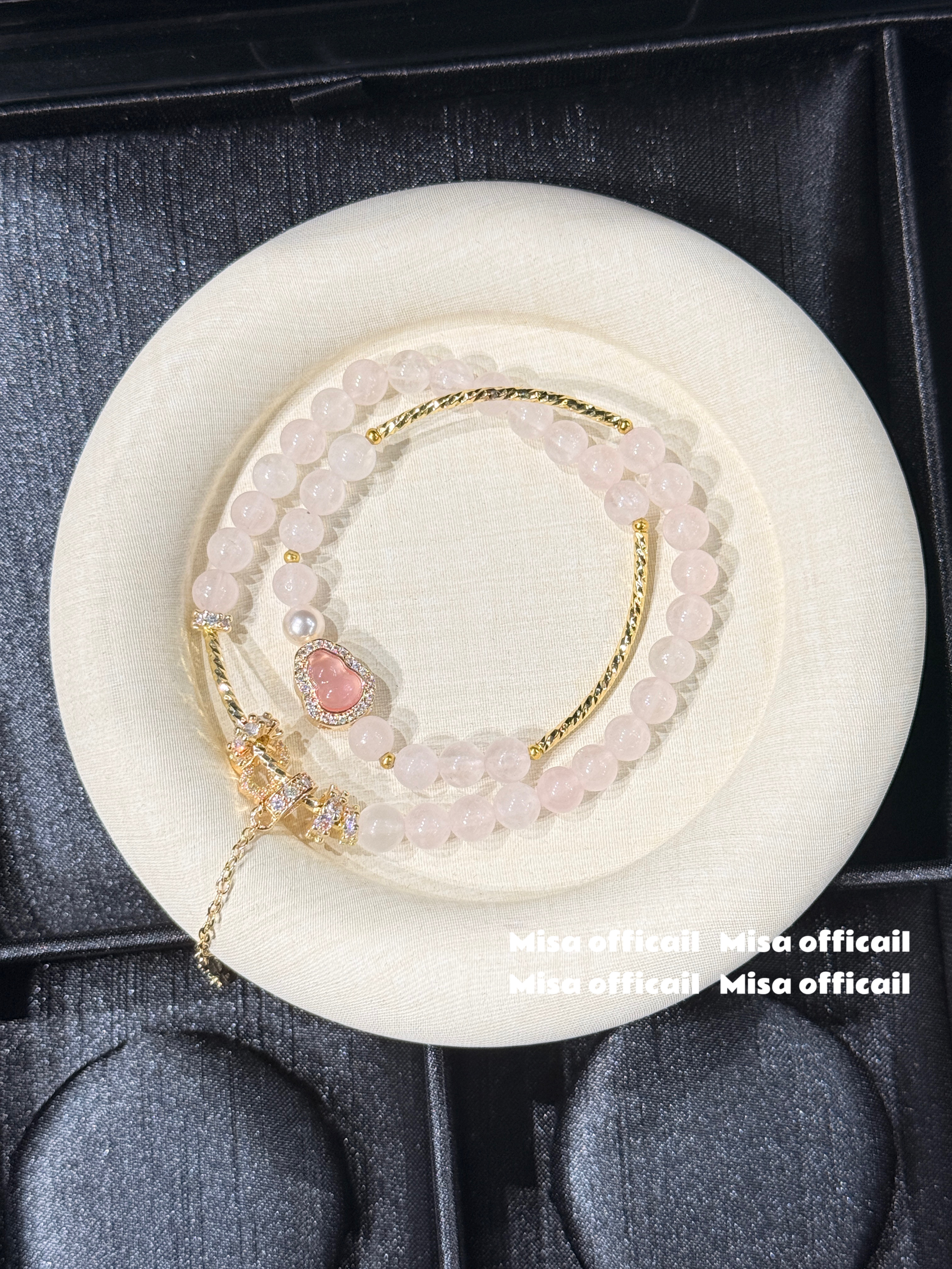 粉黛佳人｜天然粉水晶双圈手链手串女款设计款转桃花运送礼小众,饰品/流行首饰/时尚饰品新,手饰/手串,淘宝优惠券,粉丝福利购,淘宝优惠卷