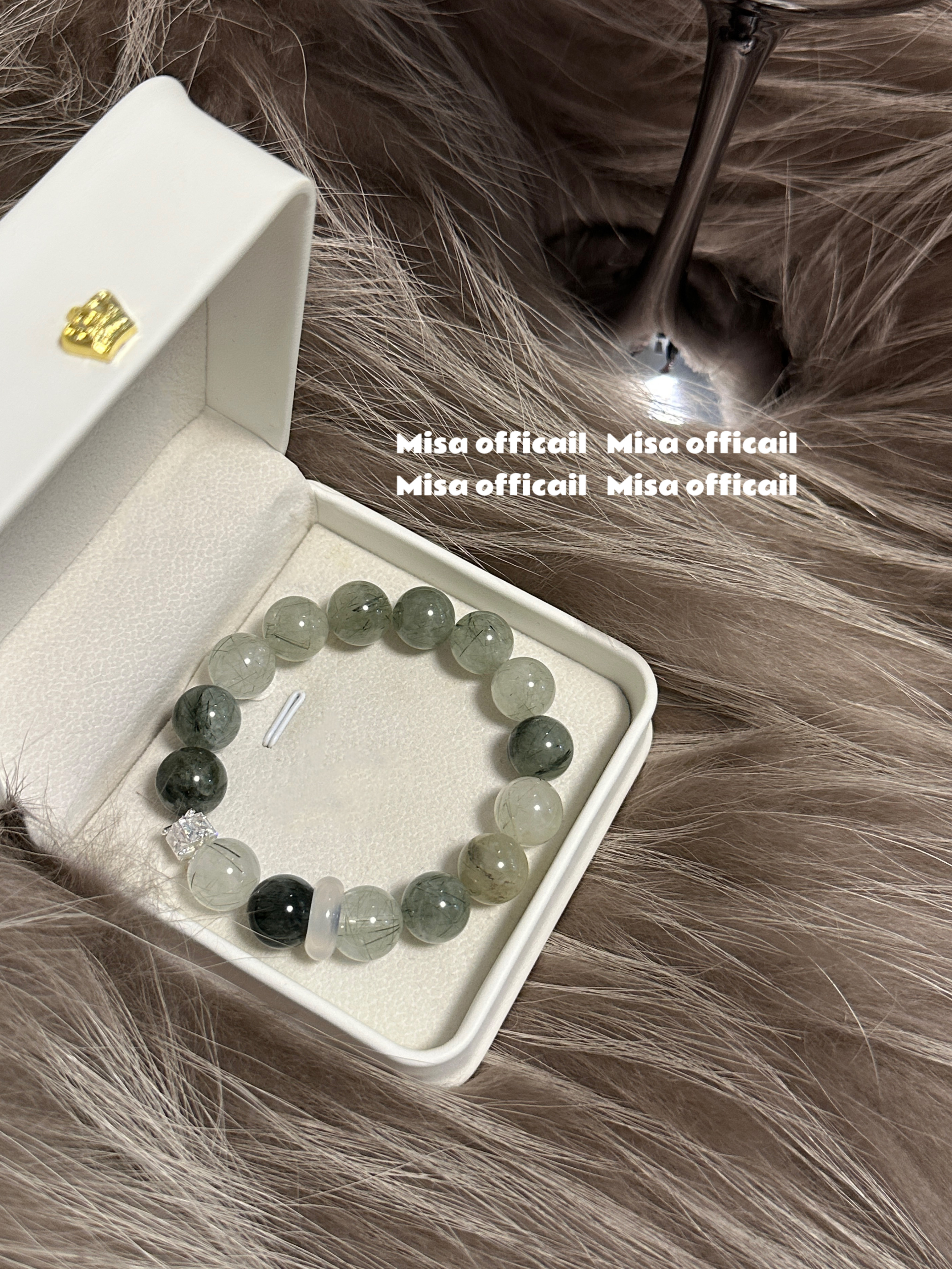 Misa offical｜原创设计绿发晶天然水晶手串招财转运健康送礼男女