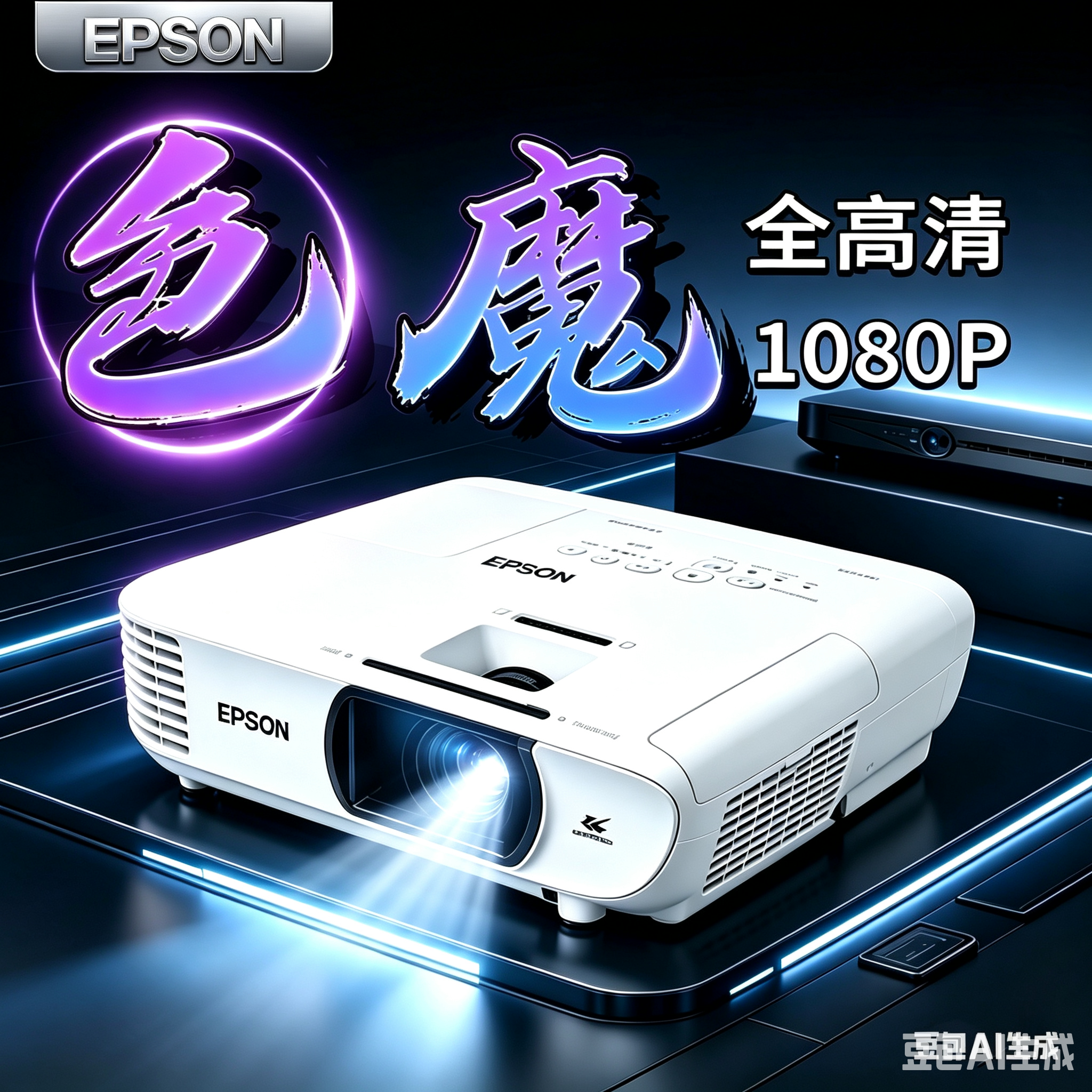 Epson/爱普生家用投影仪高清1080P家庭影院智能无线WIF