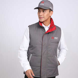 正版新款中车集团工作服棉马甲售后工装马夹中国中车集团棉袄冬装