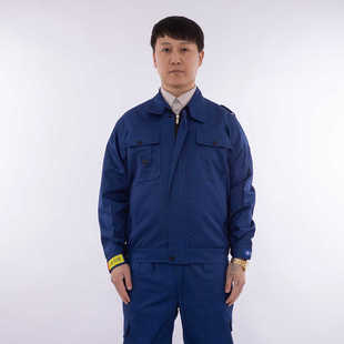c春秋深蓝色中远海运集团工作服套装船务运输工装船员电焊劳保服