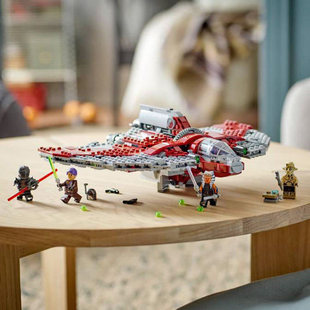 星球大战阿索卡·塔诺的T-6绝地穿梭机男孩儿童拼装积木玩具75362