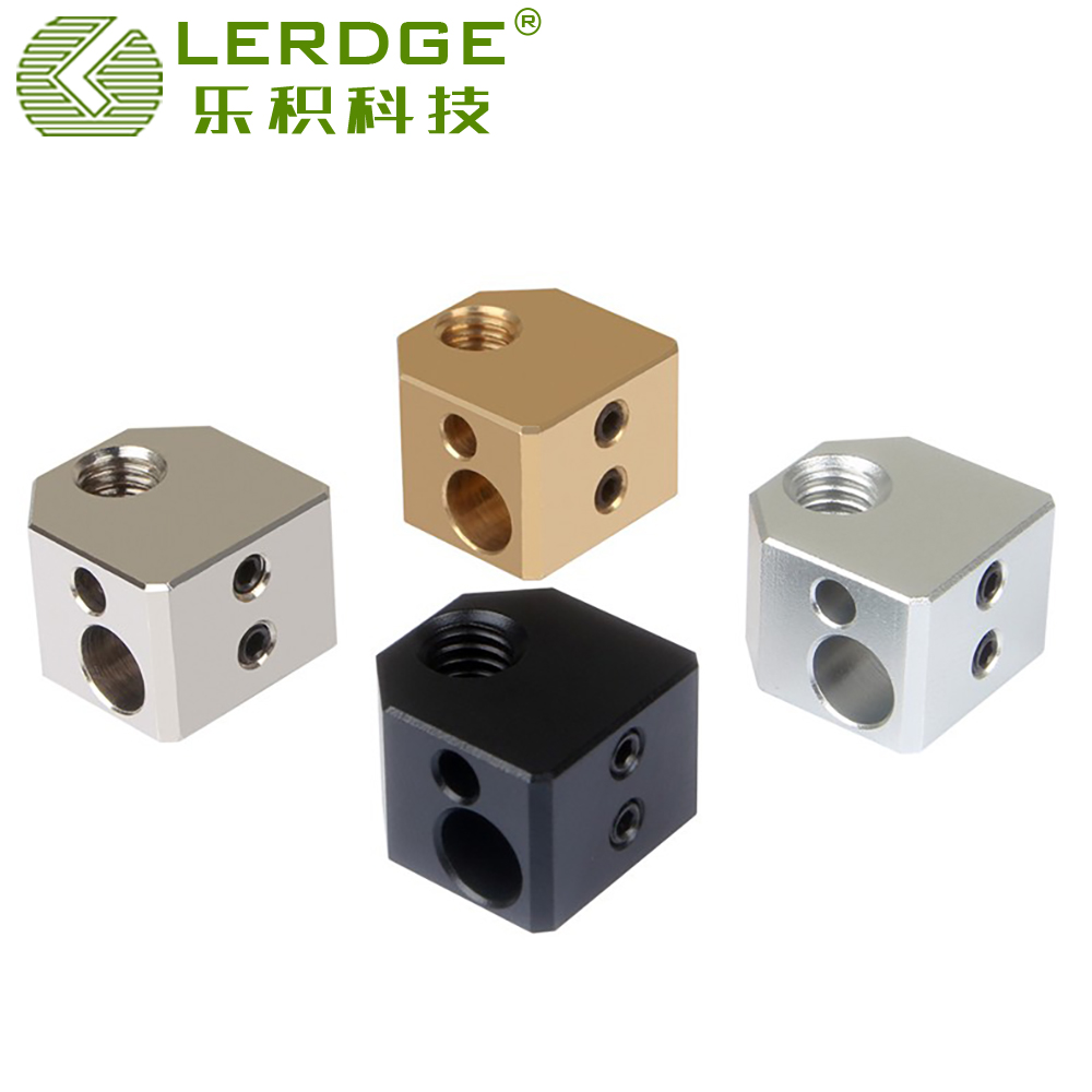 乐积3d打印铜铝加热块零件热敏