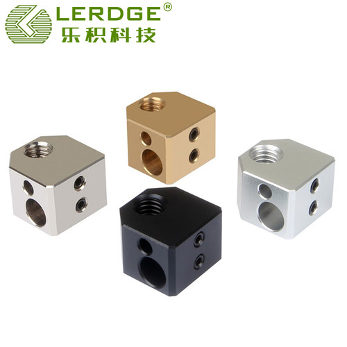 乐积3d打印铜铝加热块零件热敏