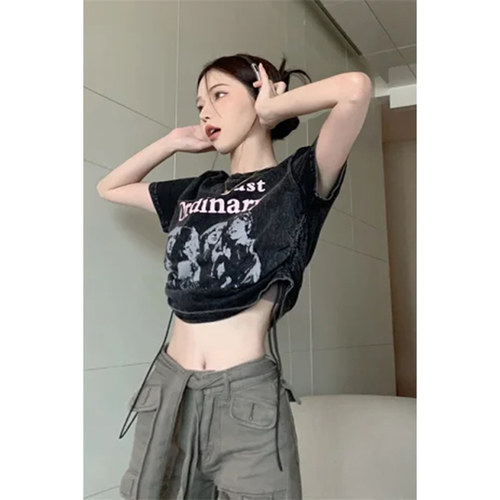 甜酷辣妹女团打歌服短袖lisa同款
