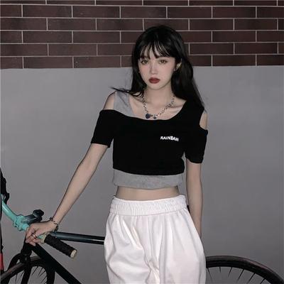 y2k千禧辣妹性感短款T恤