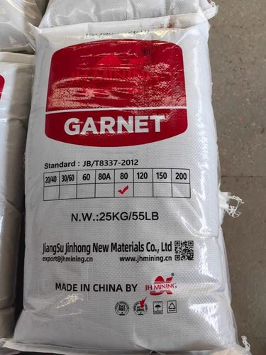 水刀砂石榴砂磨料水刀拼花切割砂60目80目金刚砂水切割砂喷砂除锈