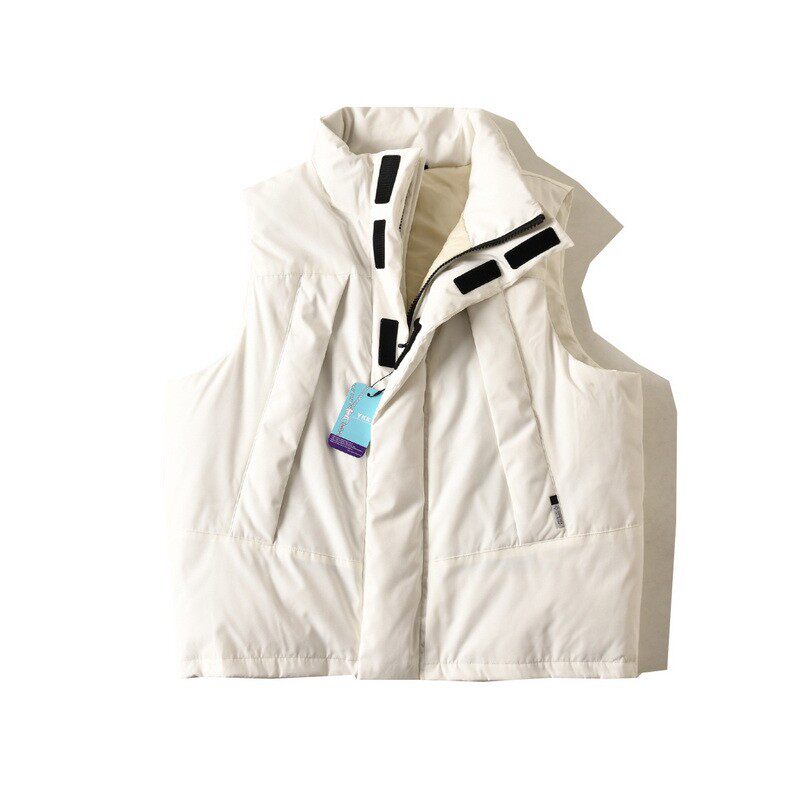 대외 무역 오리지널 싱글 테일 상품 90 덕 다운 트렌디 루즈 스탠드 업 칼라 기능성 방수 다운 조끼 남성용 겨울 0654