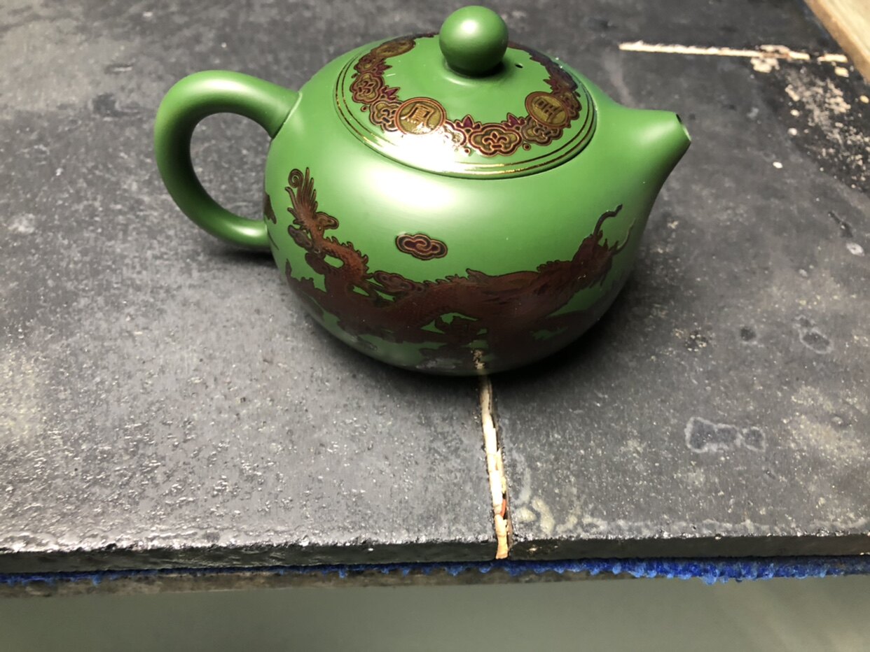 本山绿泥 风云变故龙凤西施壶(凤鸣)