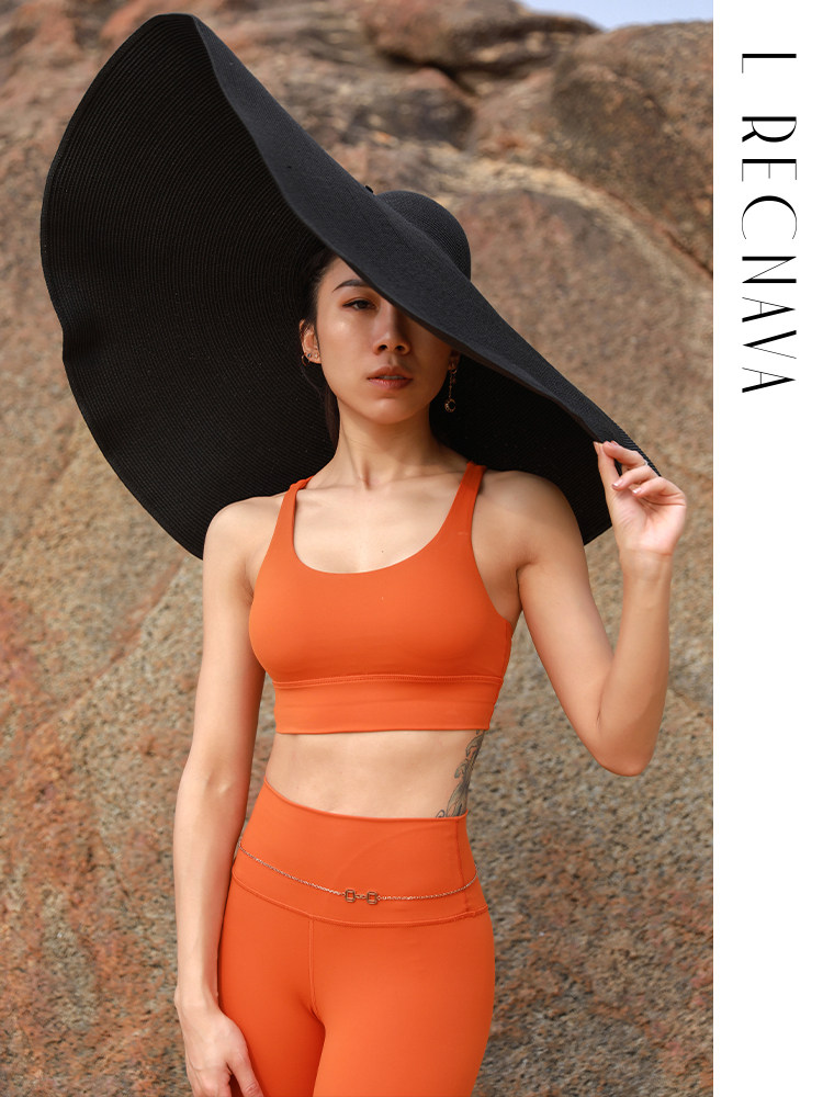 RICO LRECNAVA FITNESS YOGA SLEEVELESS VEST SUMMER sports underwear FEMALE outerwear suspender TRAINING vest BRA