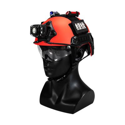 Fast防风镜抢险救援队红色头盔带