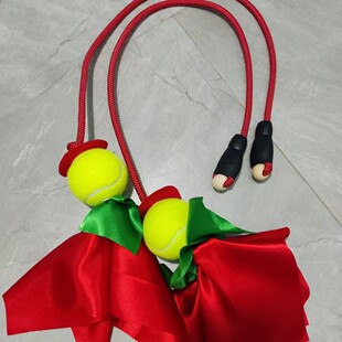 健身球双球乐舞球中老年人甩甩球广场舞健身操比赛球太极手甩球