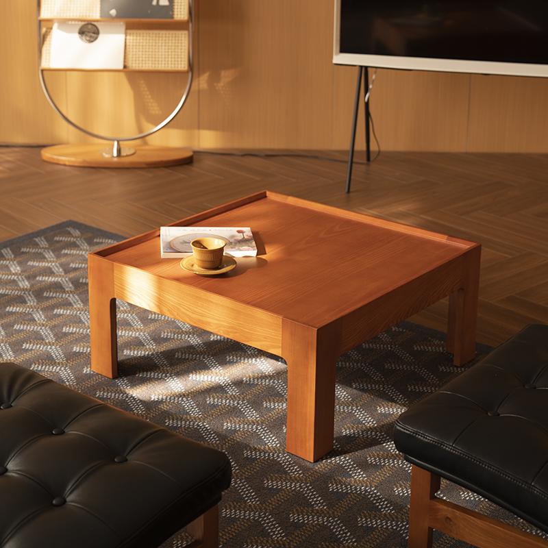 复古简约客厅实木榫卯茶几网红