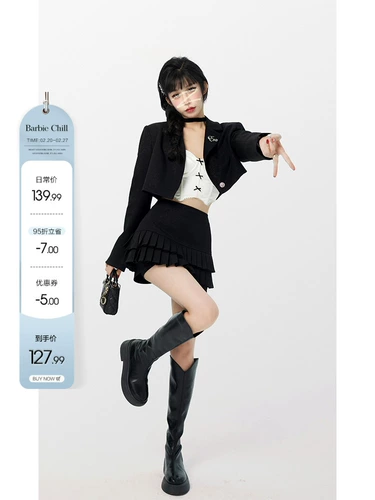 Весенняя приталенная юбка в складку, мини-юбка, плиссированная юбка, высокая талия