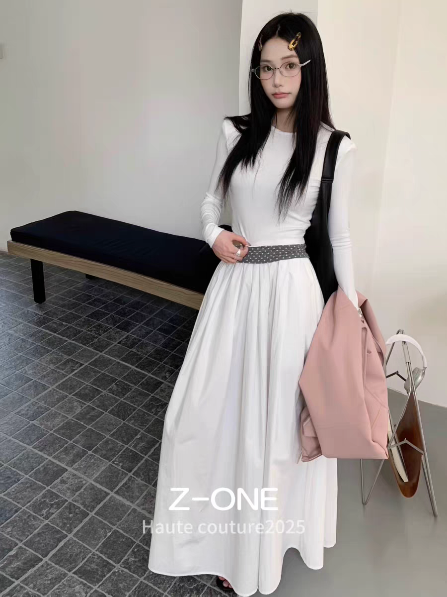 z-one 十三行秋冬新款时尚垫肩修身显瘦长袖T恤女百搭打底衫上衣