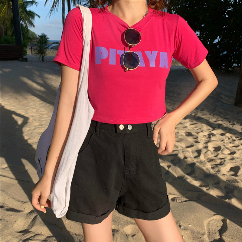 Cotton summer new net red design Short Sleeve T-Shirt