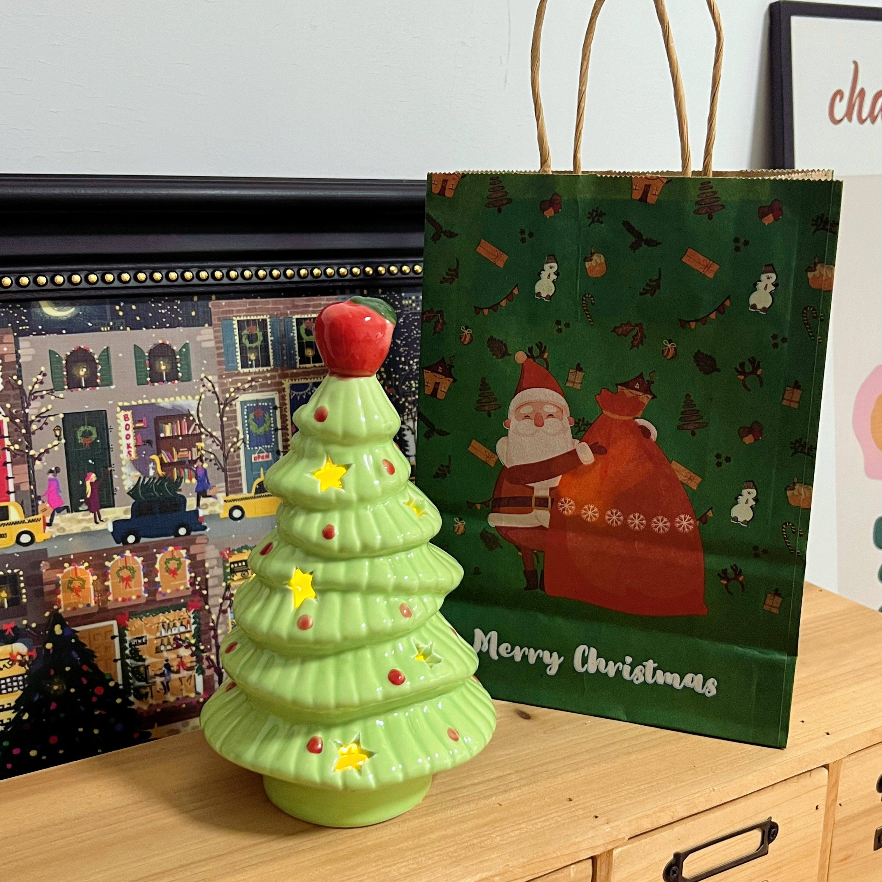 "无聊了送TA一个陶瓷苹果头圣诞树"圣诞桌面摆件创意礼品圣诞礼物,饰品/流行首饰/时尚饰品新,摆件,淘宝优惠券,粉丝福利购,淘宝优惠卷