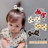 Безвредная детская резинка для волос с бантиком, детский аксессуар для волос, не повреждает волосы